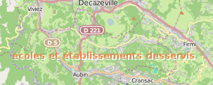 carte des établissements desservis